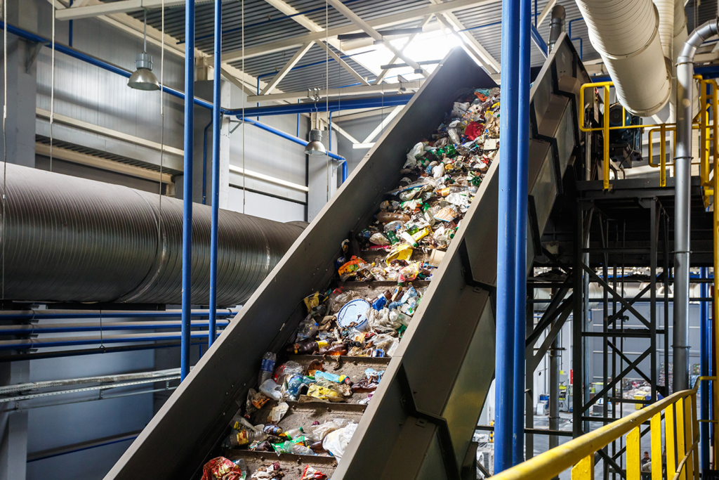 recycling process garbage